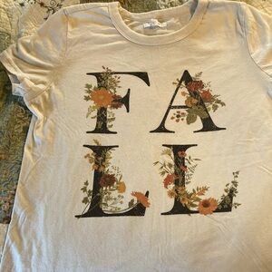 Maurices Cream Fall Graphic Tee